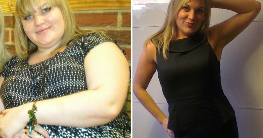 zdjęcia przed i po leniwej diecie